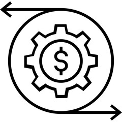 Investment Plan Line Vector Icon