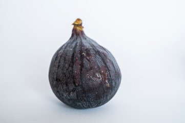 fresh figs on white background