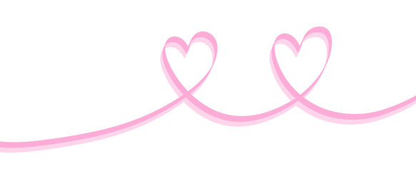 Hand drawn shape heart with cute sketch line, divider shape. Love doodle isolated on white background for wedding, mother, woman or valentines day.