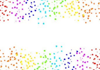 Abstract  bokeh pattern for design and background. Illustration of a Valentine's Day hearts background banner - Illustration