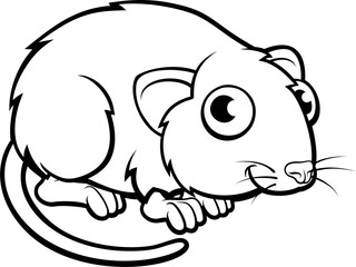 Vole Cartoon Character