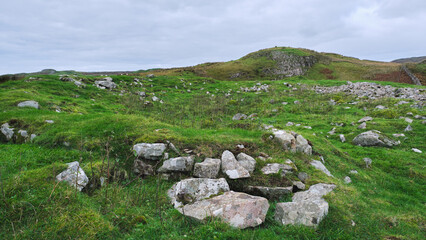 Fototapeta na wymiar Dun Garsin broch, Isle of Skye