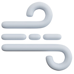 3d rendering wind illustration isolated