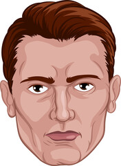 Handsome Man Head Face
