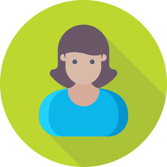 Businesswoman Colored Vector Icon