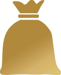 Money bag icon, symbol