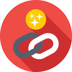 Link Colored Vector Icon