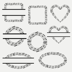 Music frames designs.