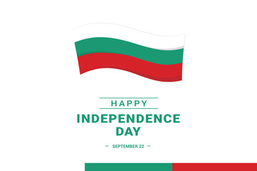 Bulgaria Independence Day. Vector Illustration. The illustration is suitable for banners, flyers, stickers, cards, etc.
