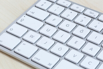 typing something on the computer with the keyboard