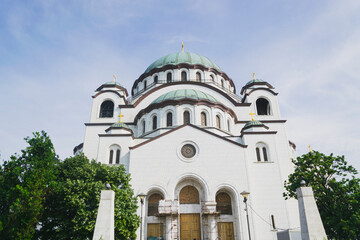 Fototapeta na wymiar St. Sava church in Belgrade