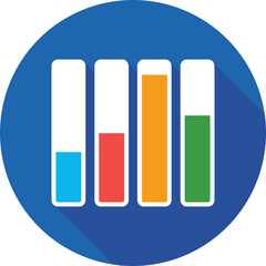 File Folders Colored Vector Icon