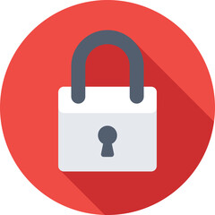 Lock Colored Vector Icon