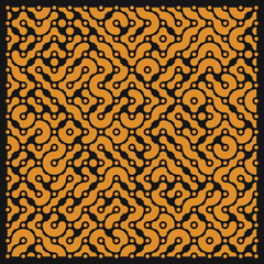 Color truchet tiling connections illustration