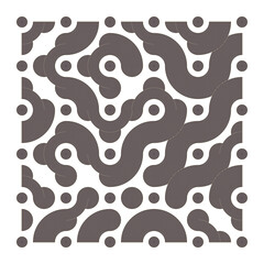 Fototapeta premium Color truchet tiling connections illustration