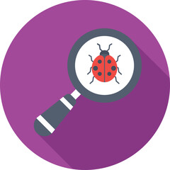 Search Bug Vector Icon