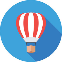 Fototapeta premium Air Balloon Vector Icon