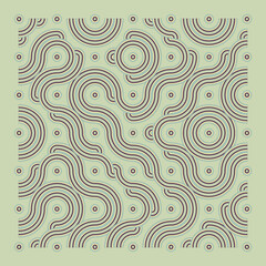 Fototapeta na wymiar Color truchet tiling connections illustration
