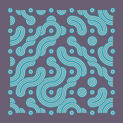 Color truchet tiling connections illustration