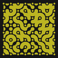 Color truchet tiling connections illustration