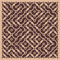 Color truchet tiling connections illustration