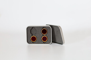 Filters for drones or pocket action cameras. Small light filters for photography. Suitable for small drones and pocket action cameras. CPL, UV, ND filters