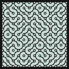 Color truchet tiling connections illustration