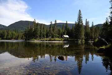 Obraz premium Landscape of Gaspesie National Park, Quebec