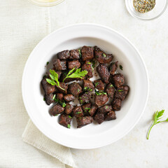 Garlic butter steak bites