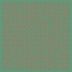 Color truchet tiling connections illustration