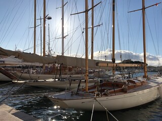 Obraz premium boats in the harbor