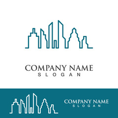 Obraz premium Modern city skyline illustration design