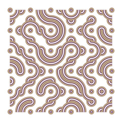 Color truchet tiling connections illustration