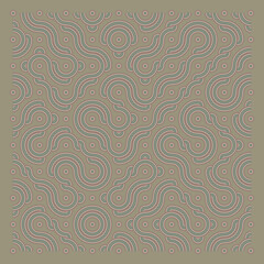 Color truchet tiling connections illustration