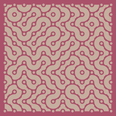 Color truchet tiling connections illustration