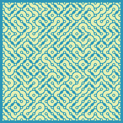 Color truchet tiling connections illustration