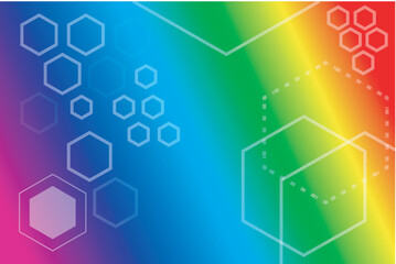 abstract background with hexagons