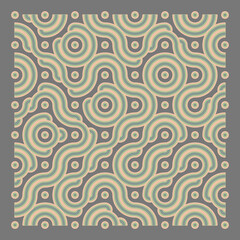 Naklejka premium Color truchet tiling connections illustration