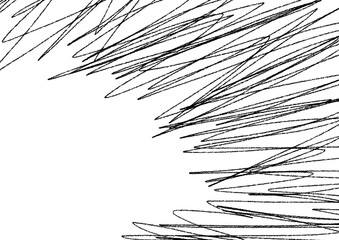 Abstract black pencil sketch on background