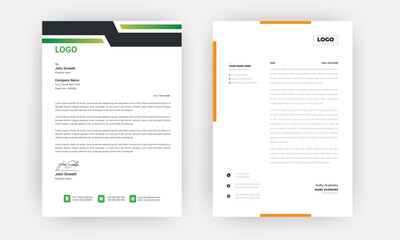 Creative letterhead , Elegant and minimalist style letterhead template design,A4 sizes