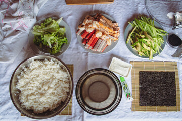 sushi preparation