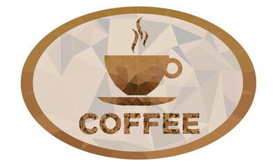 Polygon Coffee Badge