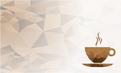 Polygon Coffee background