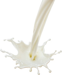 Milk splash isolated