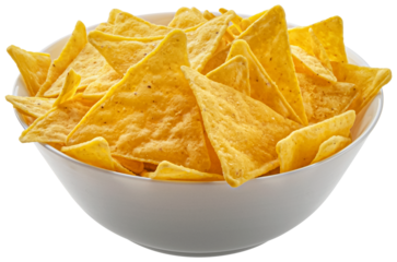 Corn chips, mexican nachos isolated