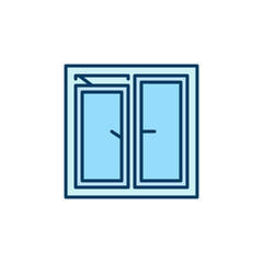 Window for Ventilation vector concept colored simple icon