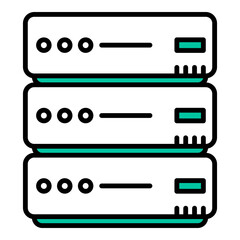 computer server icon, electronic equipment