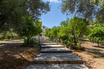 Fototapeta na wymiar Holy Monastery of Agios Dimitrios, Corfu Island