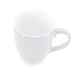 empty mug isolated on white background.