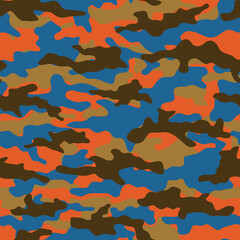 Multicolored camouflage. Vector. Print for printing.
